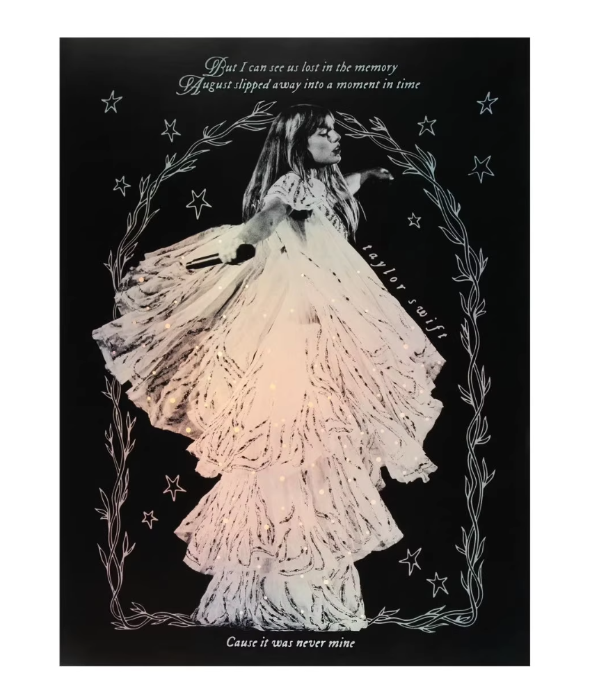 Taylor Swift folklore レア ポスター/ リトグラフ Taylor Swift August Folklore Eras Tour official poster