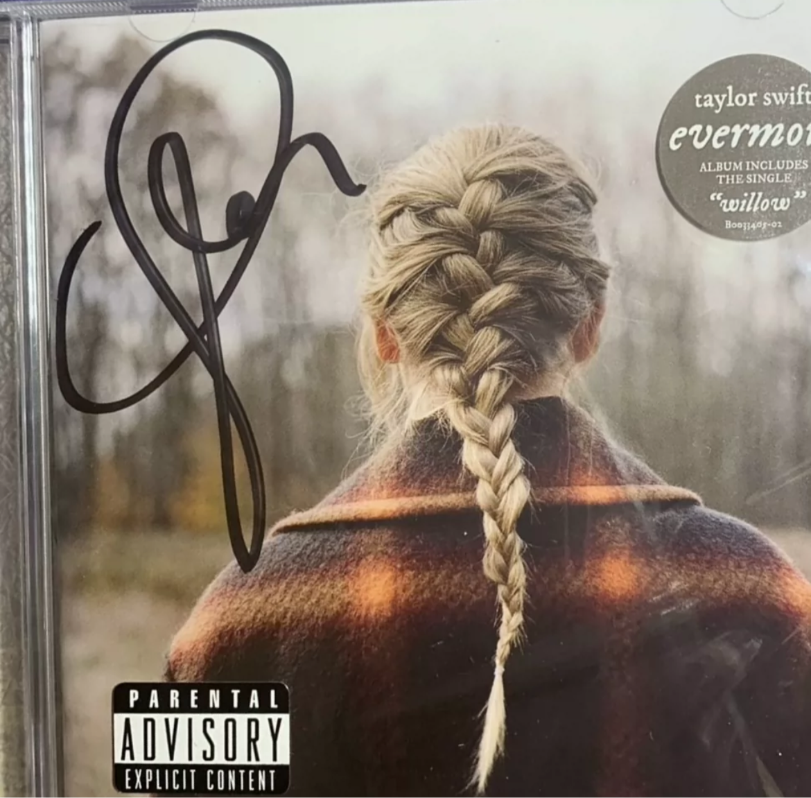 Taylor Swift evermore Signed CD - Perfect Signature – URVC