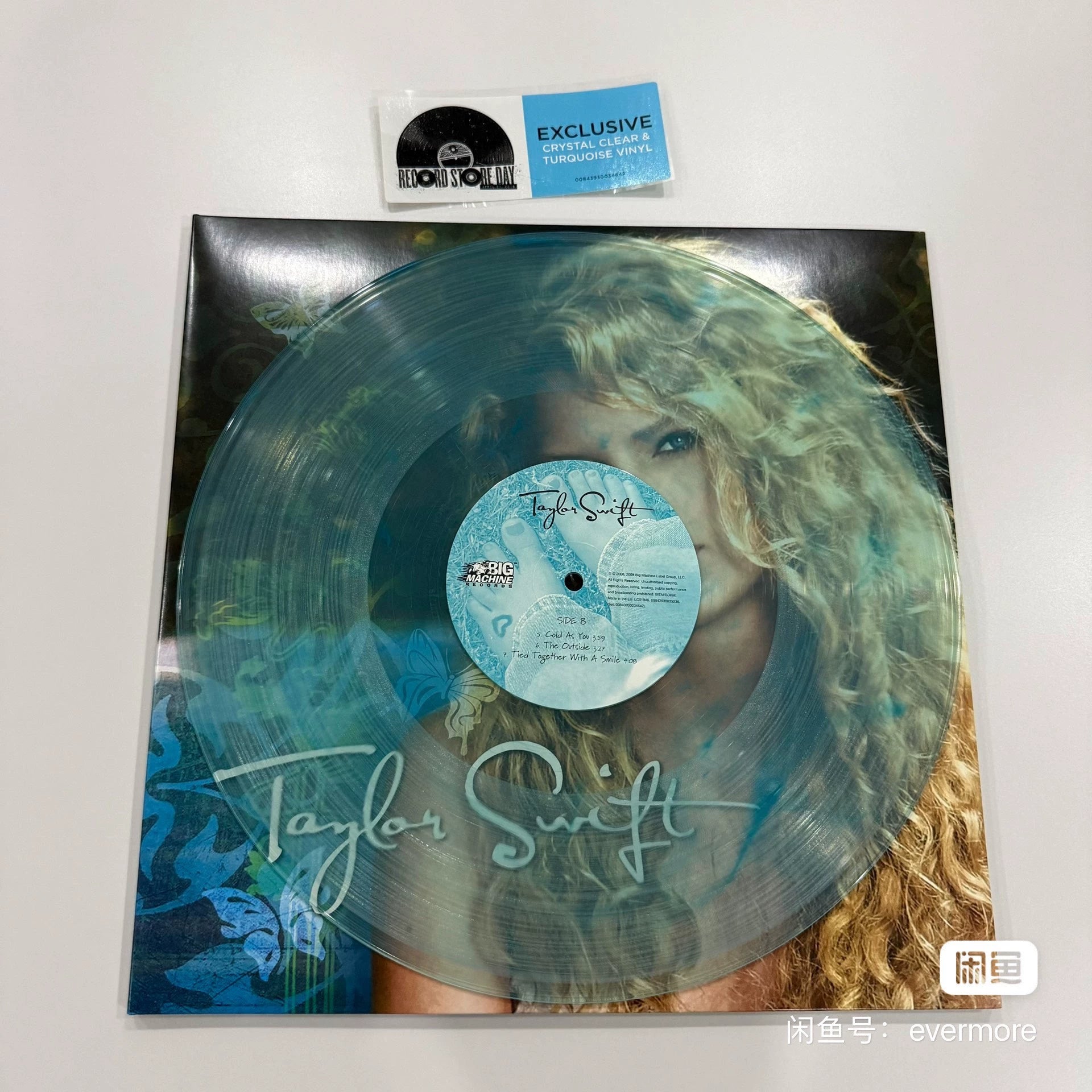 Taylor Swift Debut RSD 2018 Crystal Clear & Turquoise 2LP (Opened, Hype Sticker)