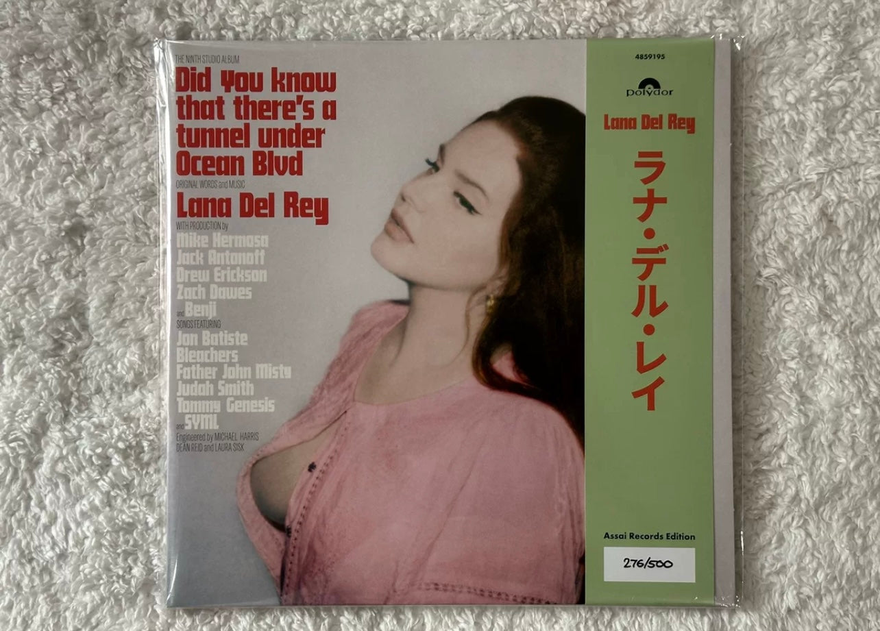 [JUST AS SHOWN]  Lana Del Rey – Did You Know That There’s a Tunnel Under Ocean Blvd (Assai Signed Green Vinyl) / 拉娜·德雷 – 海底隧道（Assai 手写签名绿胶）