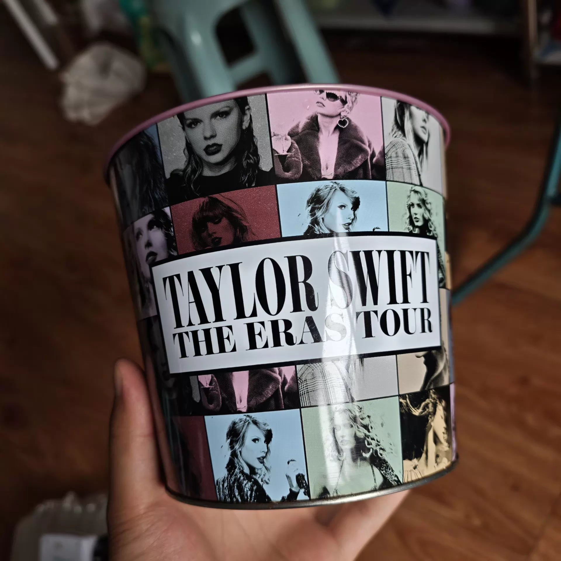 Taylor Swift – The Eras Tour Pink Metal Popcorn Bucket