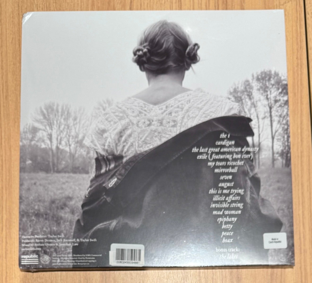 Taylor Swift Folklore Clear 2LP Vinyl Sealed Read Desc