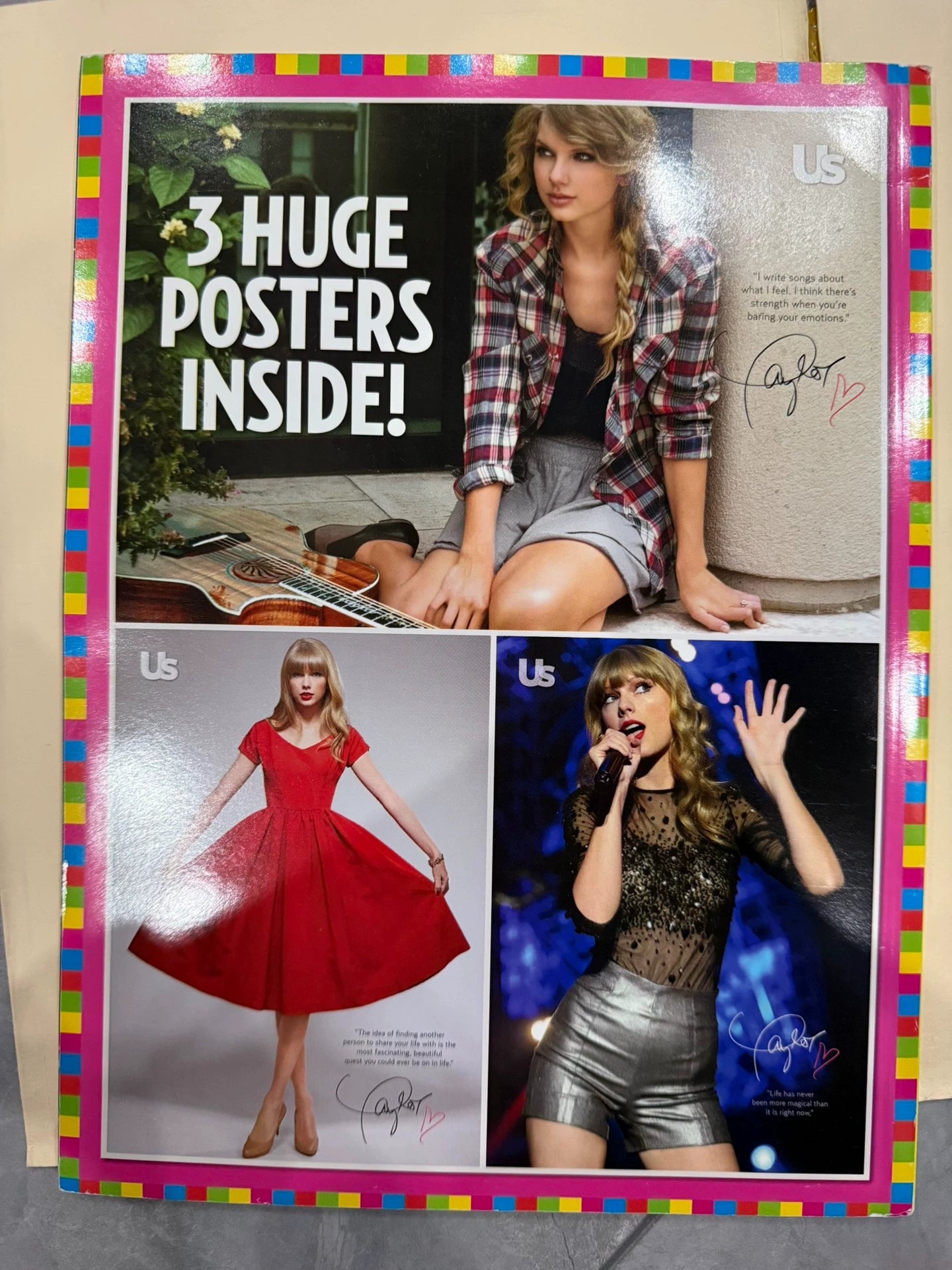 Taylor Swift — US Weekly 2013 Magazine with Large Poster — New