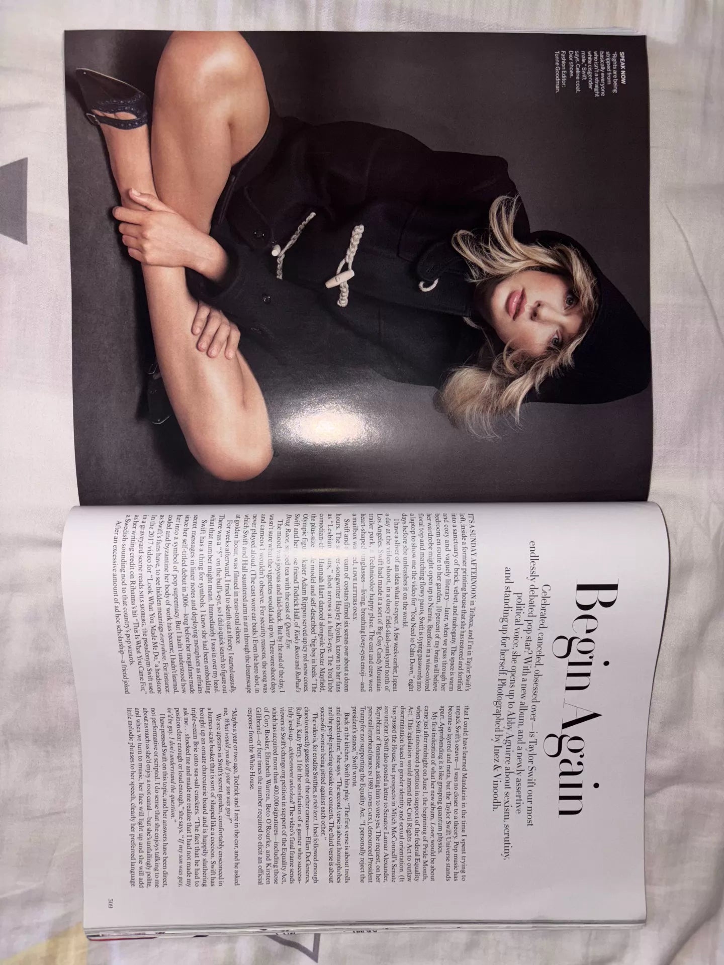Taylor Swift — Vogue US September 2019 Magazine — Complete, Minor Cover Wear