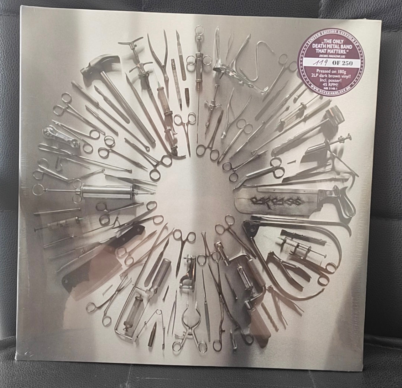 Carcass Surgical Steel limited edition 2LP (No. 119/250, 180g, 45RPM)