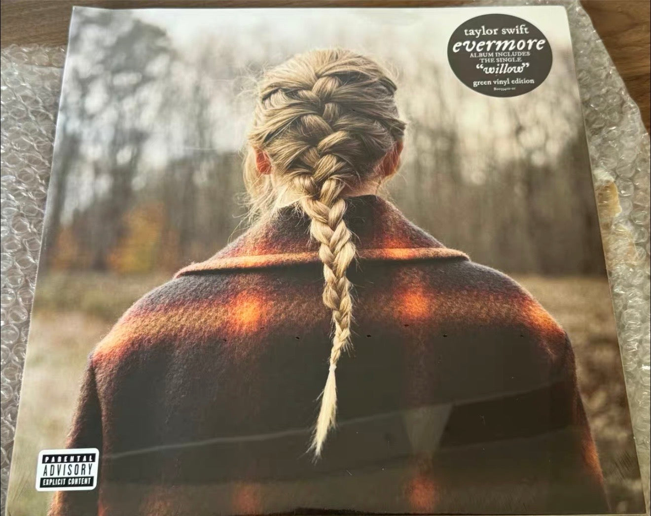 Taylor Swift Evermore Green Vinyl Edition Pressed in France Sealed Minor Corner Crease