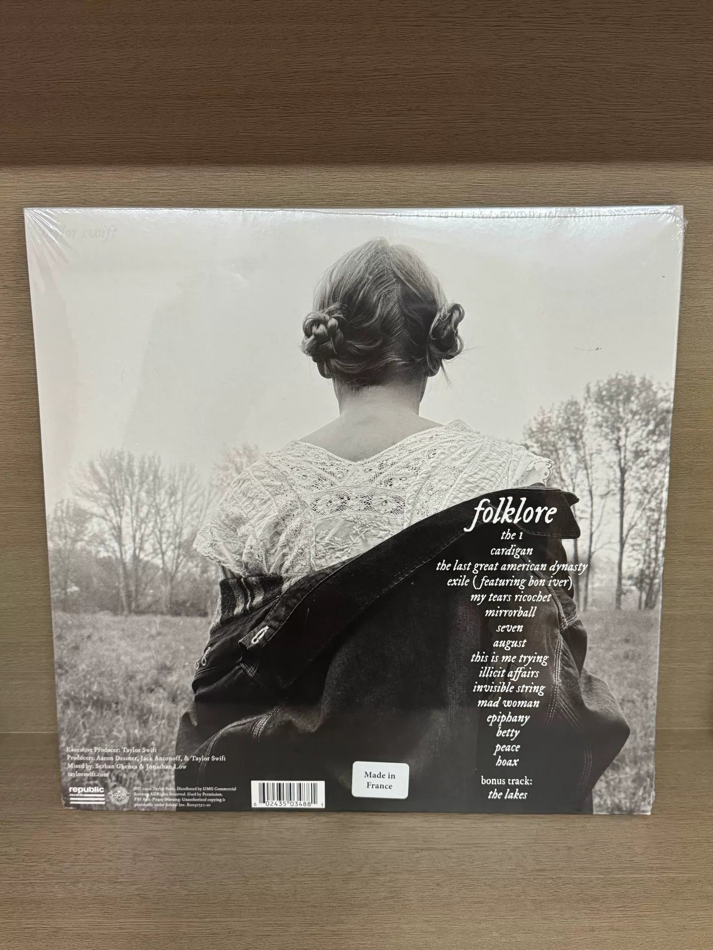 Taylor Swift Folklore In the Trees French Translucent 2LP – Sealed