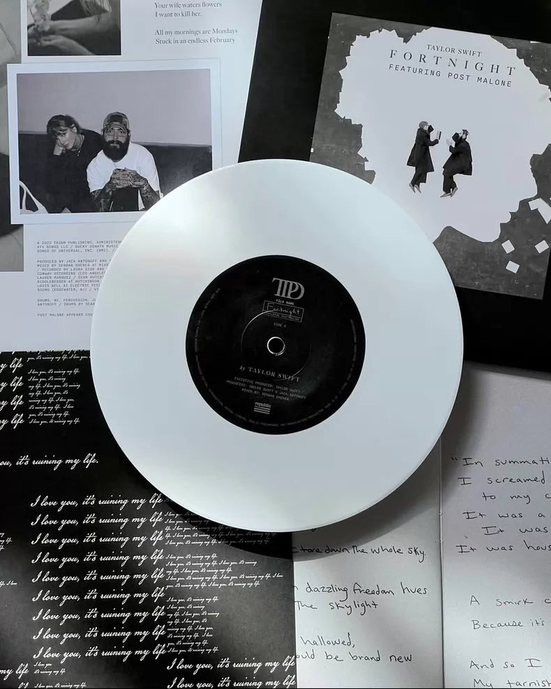Taylor Swift – Fortnight feat. Post Malone RSD White 7-Inch Vinyl — Sealed