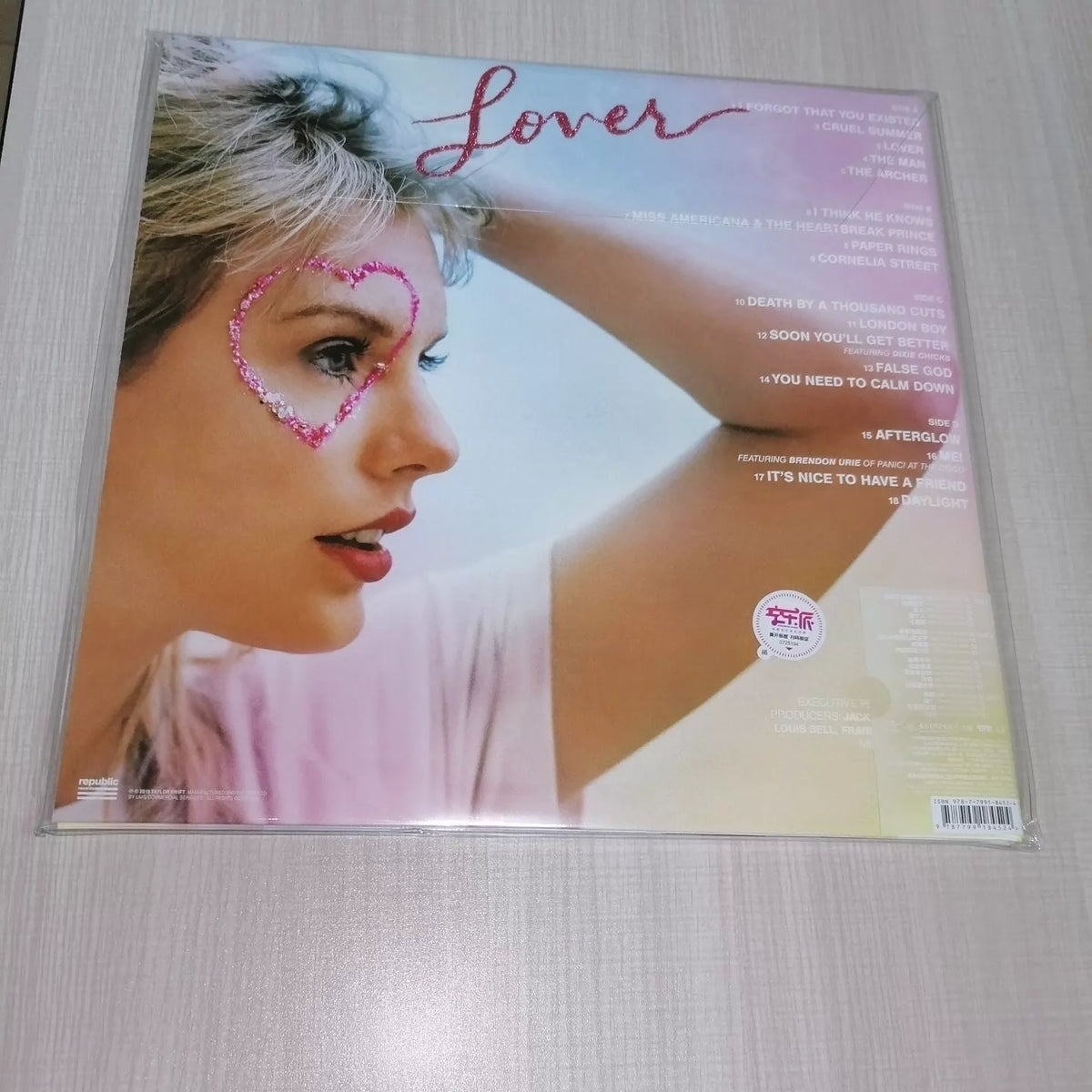 Taylor Swift – Lover – Pink & Blue Vinyl 2LP