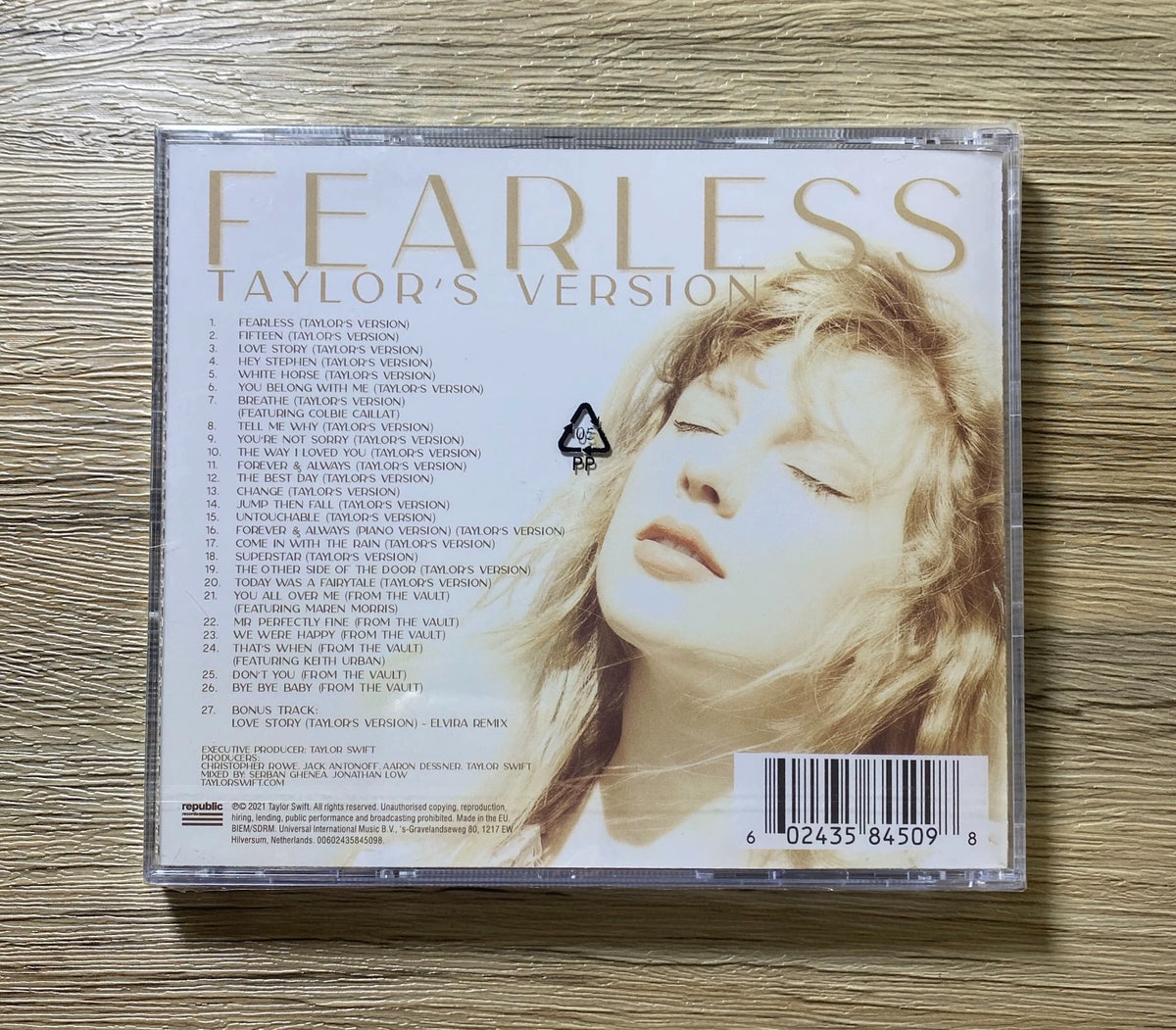 Taylor Swift – Fearless (Taylor's Version) – European 2CD