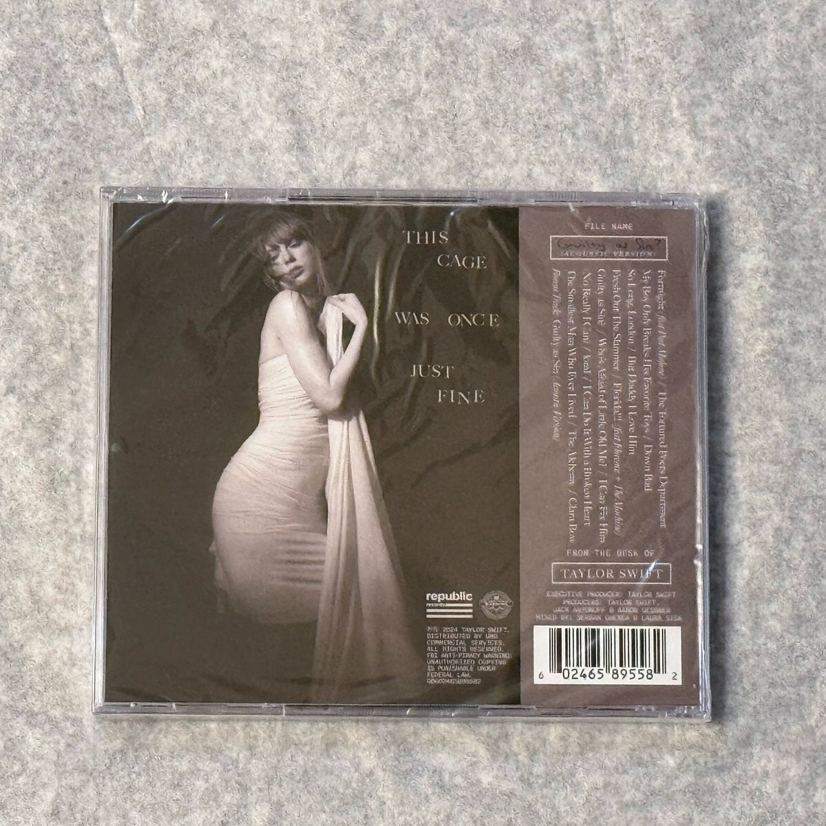 Taylor Swift – TTPD – US CD with Guilty as Sin? Acoustic Bonus Track