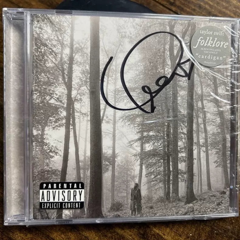 Taylor Swift – Folklore – Signed CD with Heart, Original Shrink