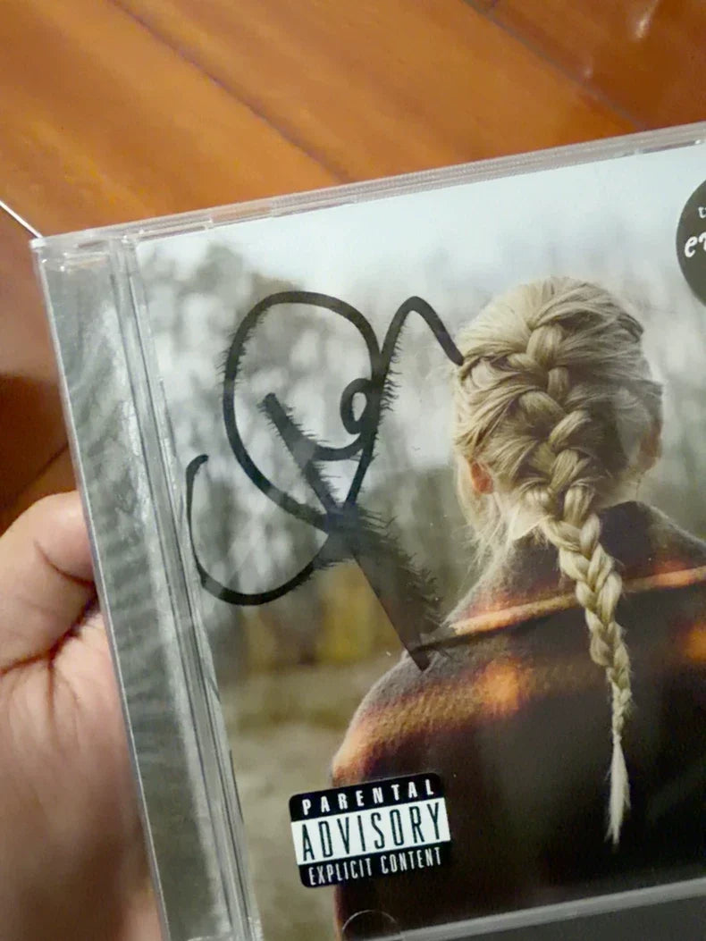 Taylor Swift – Evermore – Sealed Signed CD with Ink Smudging