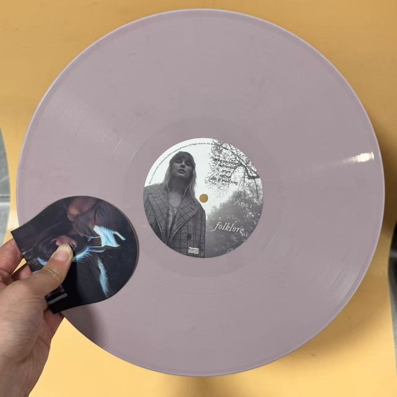 Taylor Swift Folklore Pink Clandestine Meetings 2LP Vinyl NM