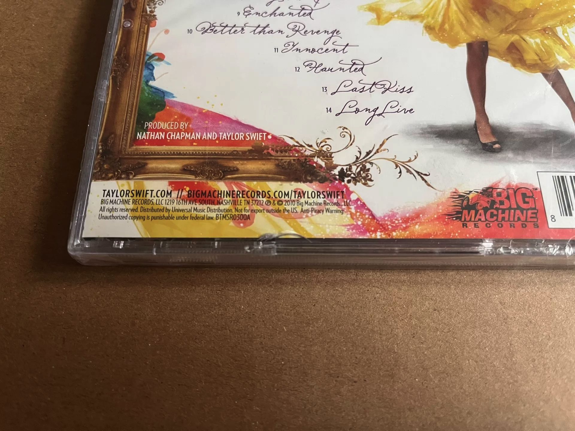 Taylor Swift – Speak Now US CD — Sealed with Case Crack