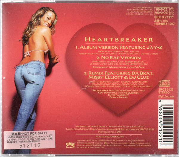 Mariah Carey : Heartbreaker (CD, Single, Promo)