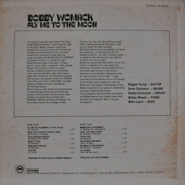 Bobby Womack : Fly Me To The Moon (LP, Album, RE)