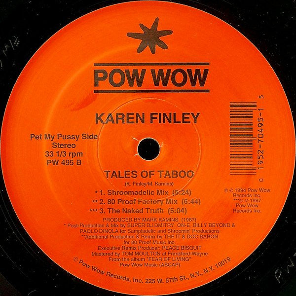 Karen Finley : Tales Of Taboo (12")