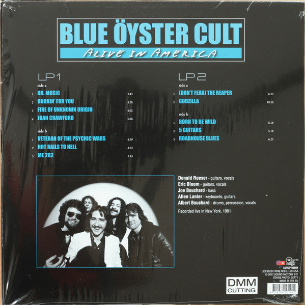 Blue Öyster Cult : Alive In America (2xLP, Album, RE)