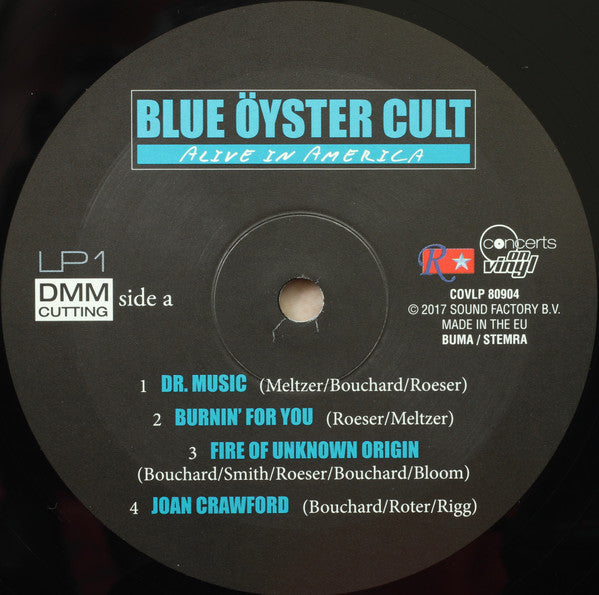 Blue Öyster Cult : Alive In America (2xLP, Album, RE)