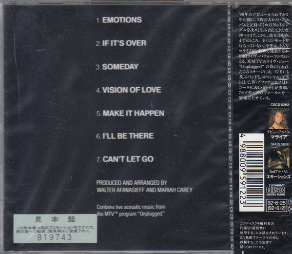 Mariah Carey : MTV Unplugged EP (CD, EP, Promo)