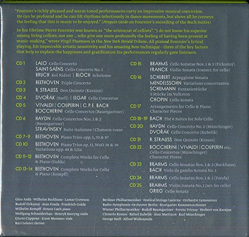 Pierre Fournier : The Pierre Fournier Edition (Complete Recordings On Deutsche Grammophon, Decca & Philips) (25xCD, Comp, RE + Box, Comp, Ltd)