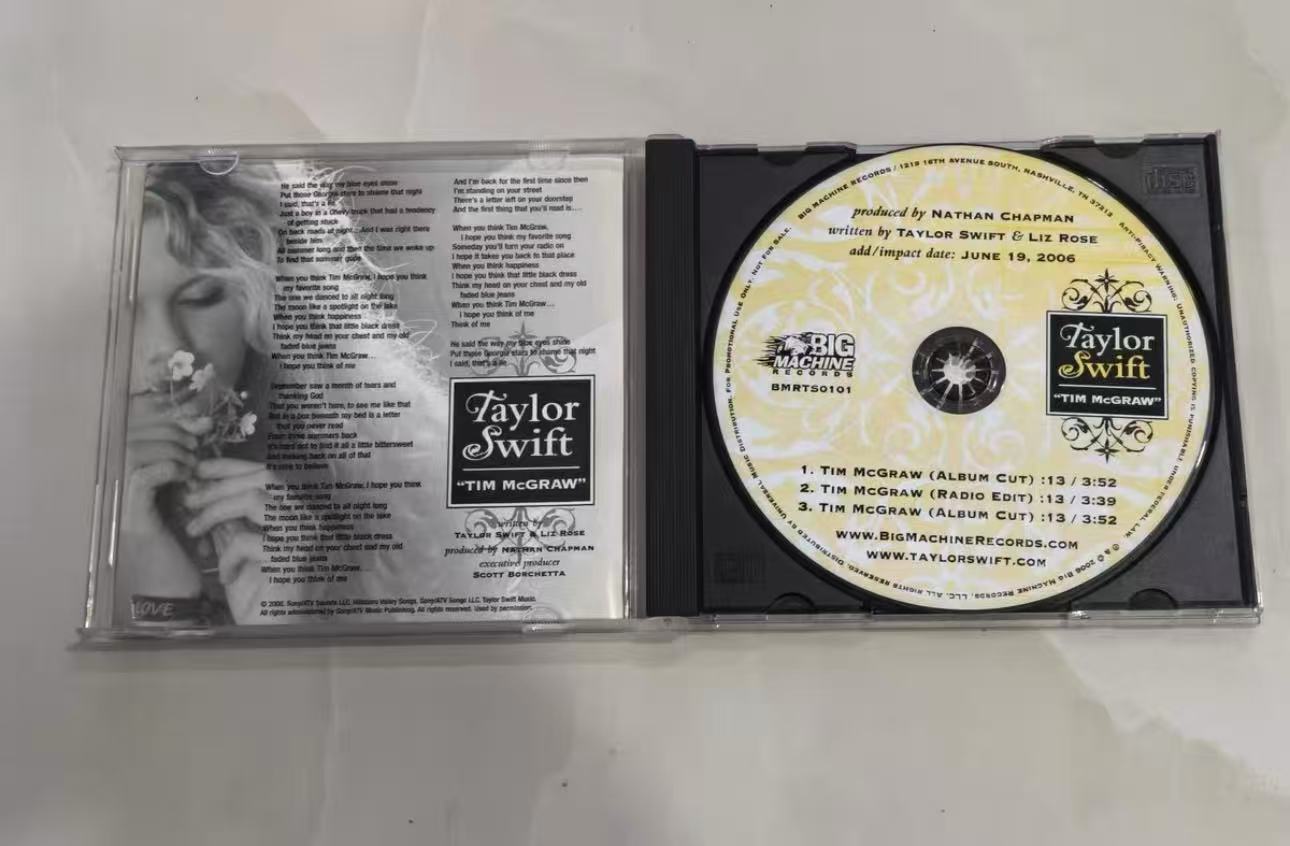 Taylor Swift Tim McGraw Single CD USDJ Ultra Rare Open Box