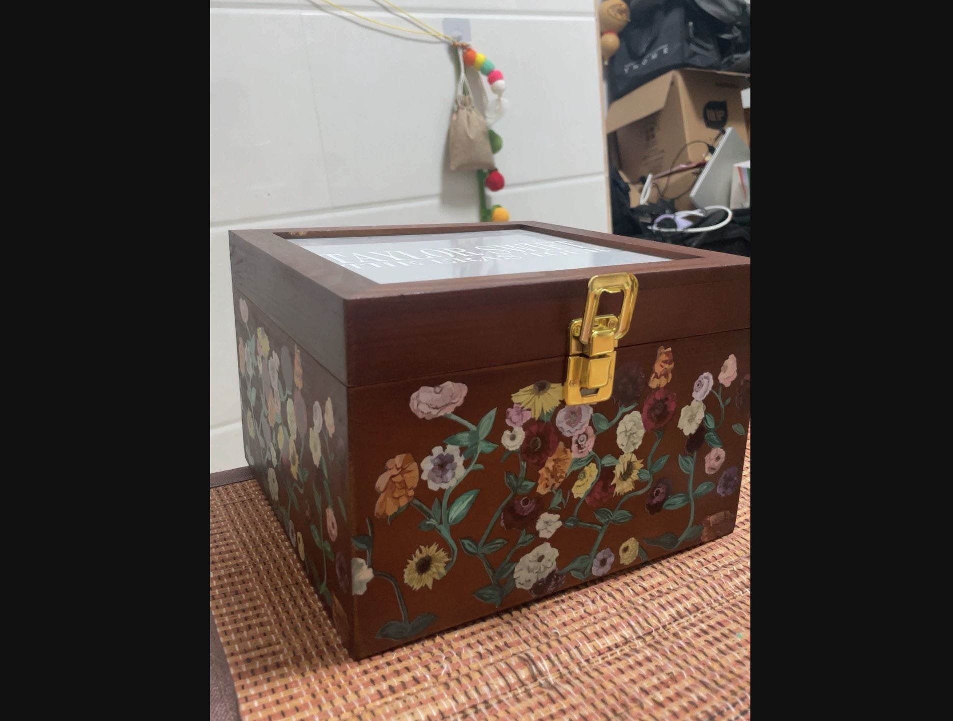 Taylor Swift The Eras Tour Floral Wooden CD & Keepsake Storage Box — Pre-Owned