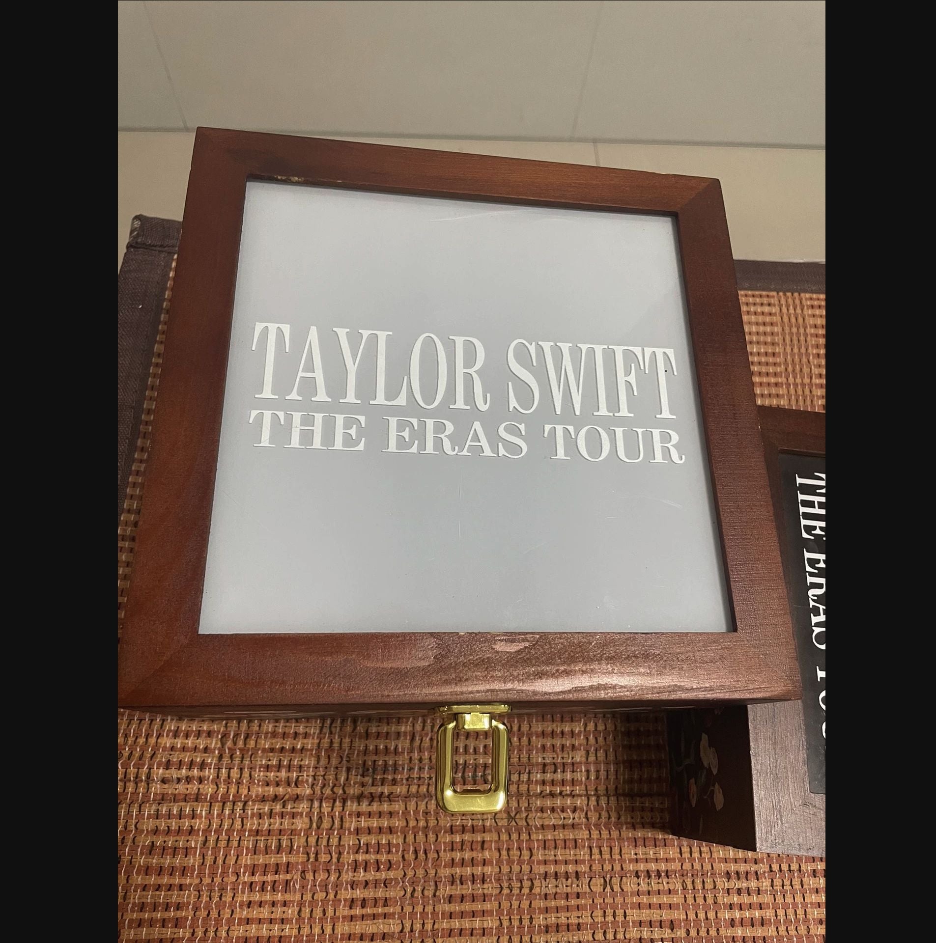 Taylor Swift The Eras Tour Floral Wooden CD & Keepsake Storage Box — Pre-Owned
