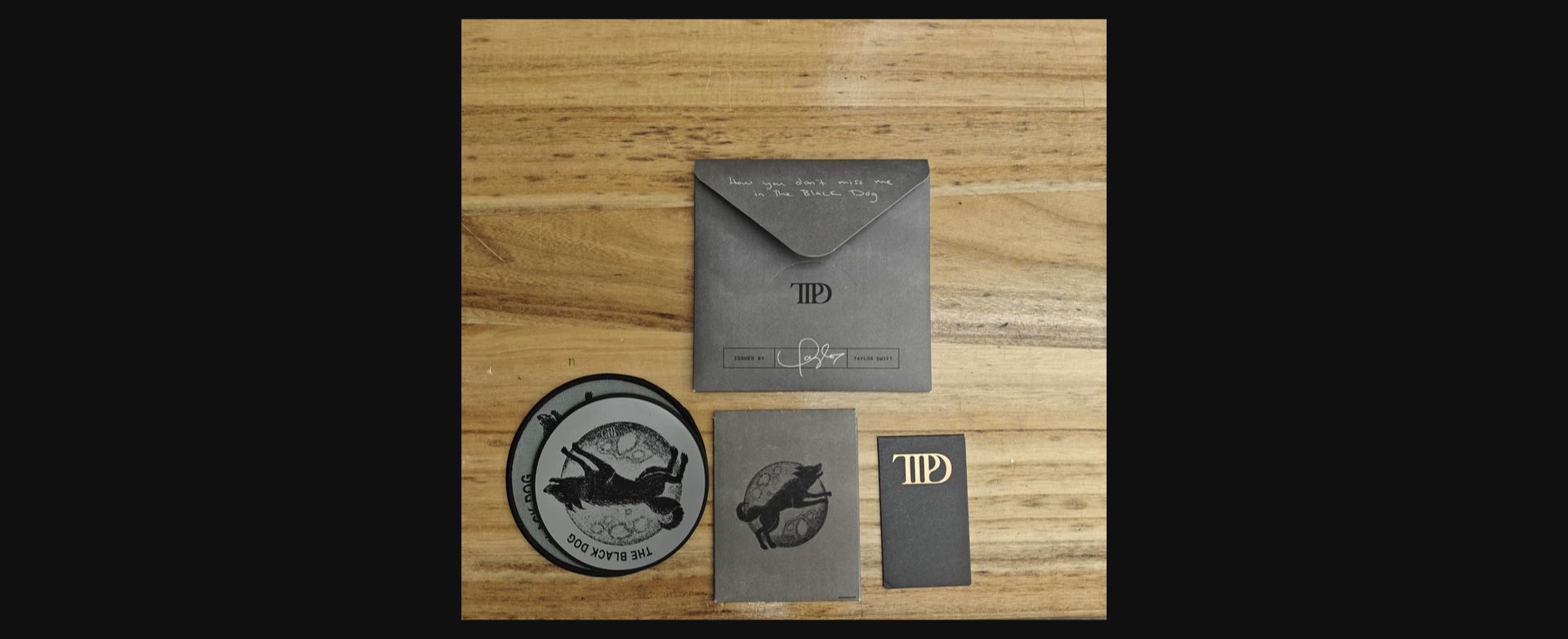 Taylor Swift – The Tortured Poets Department: The Black Dog Deluxe CD — Opened, Complete