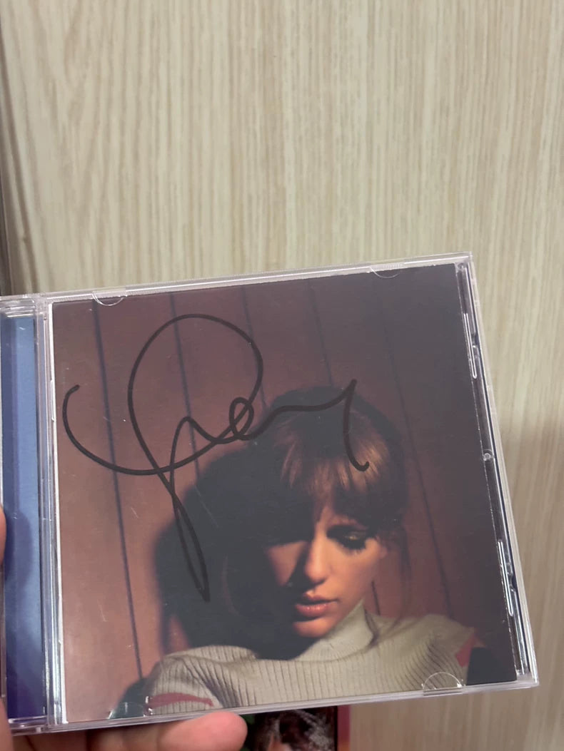 Taylor Swift – Midnights – Moonstone Blue CD with Signed Photo – Opened — original item photo