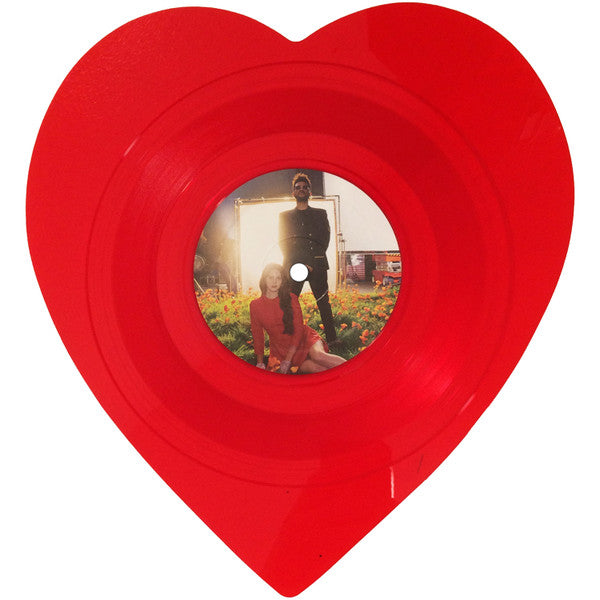 Lana Del Rey : Love / Lust For Life (7", Shape, Single, Ltd, Red)