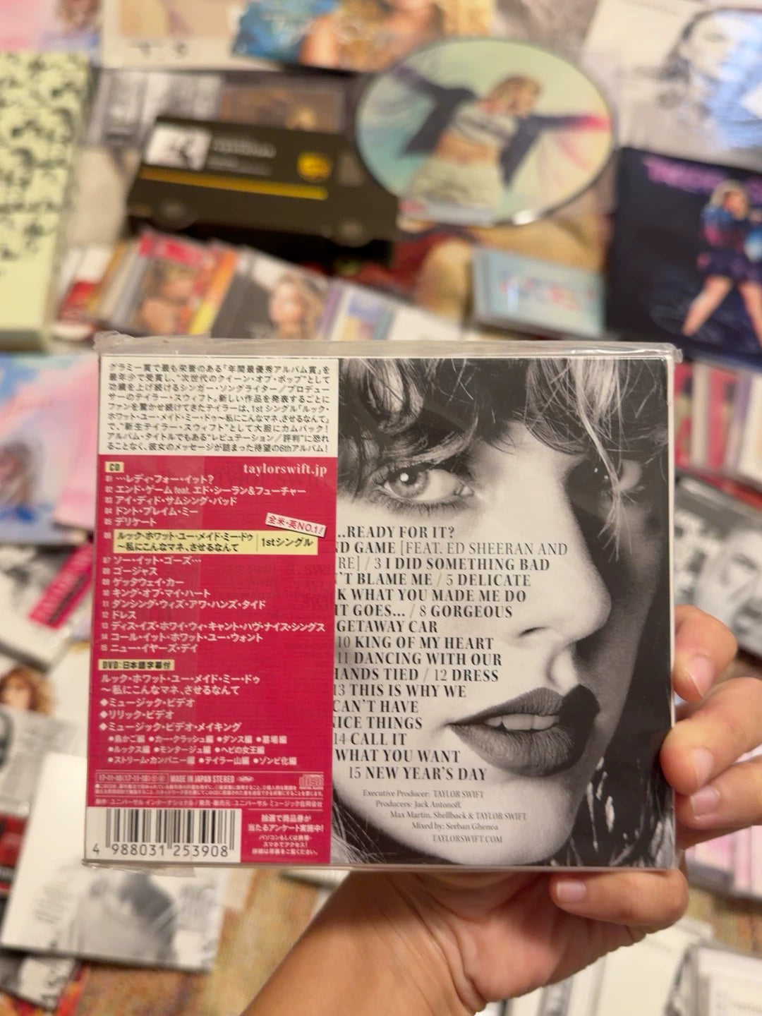 Taylor Swift Reputation Japanese CD + DVD, actual item