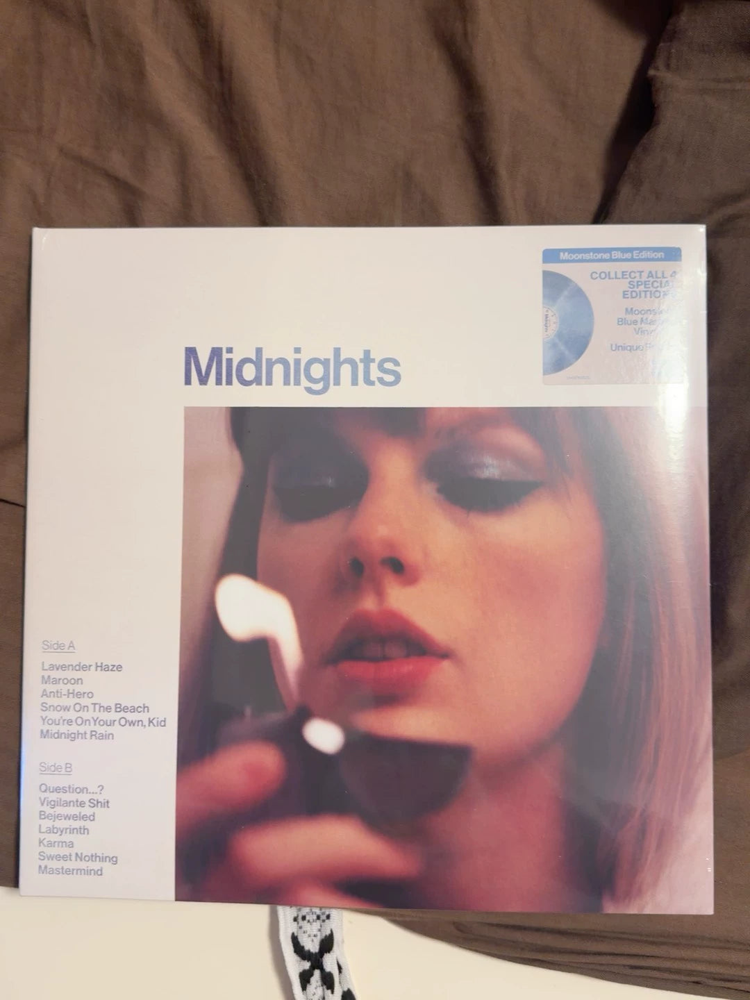 Taylor Swift Midnights Moonstone Blue vinyl, actual item