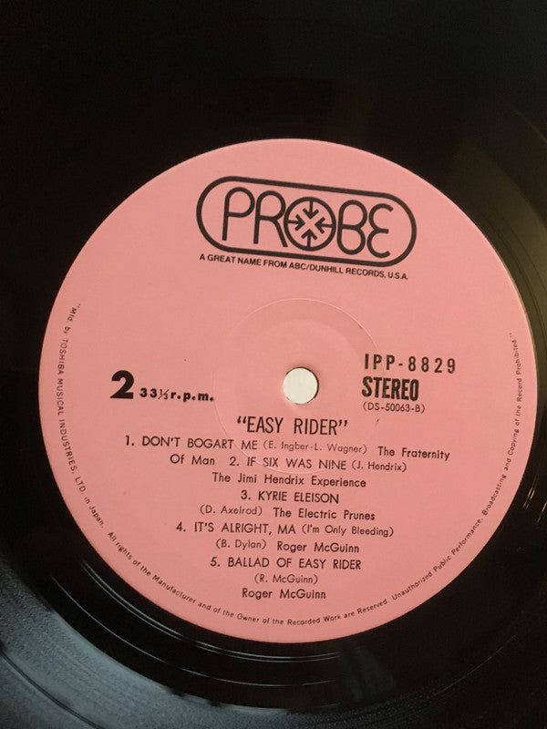 Various : Easy Rider - Songs As Performed In The Motion Picture (LP)