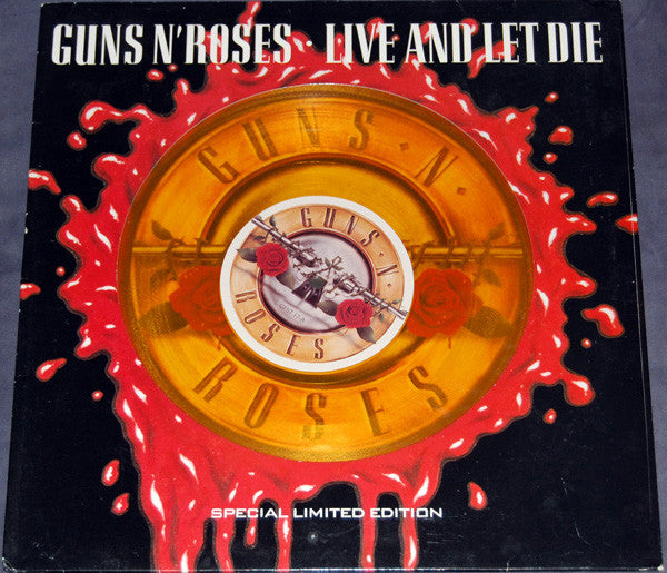 Guns N' Roses : Live And Let Die (12", Single, Ltd, Ora)