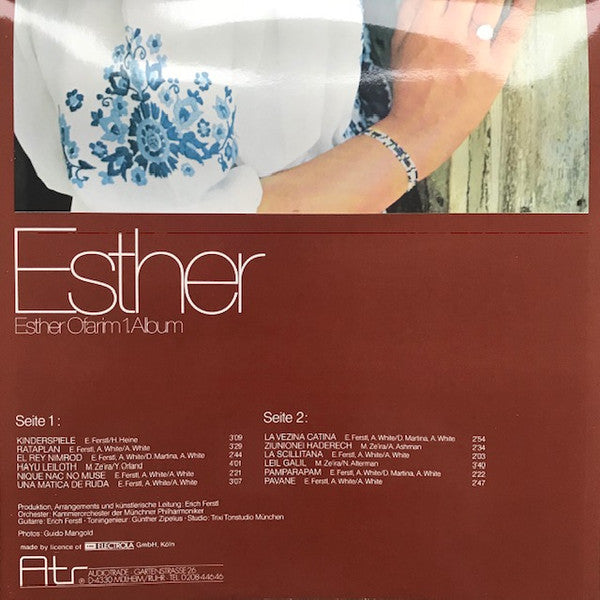 Esther Ofarim : Esther (LP, Album, RE)