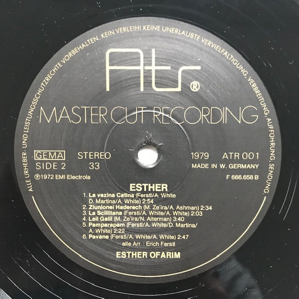 Esther Ofarim : Esther (LP, Album, RE)