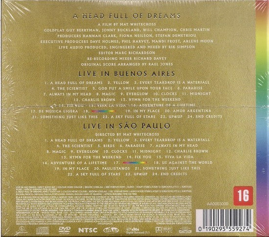Coldplay : Live In Buenos Aires / Live In São Paulo / A Head Full Of Dreams (2xCD, Album + DVD-V, NTSC + DVD-V, NTSC + The)