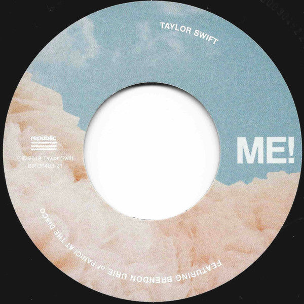 Taylor Swift Featuring Brendon Urie : Me! (7", Single, Ltd)