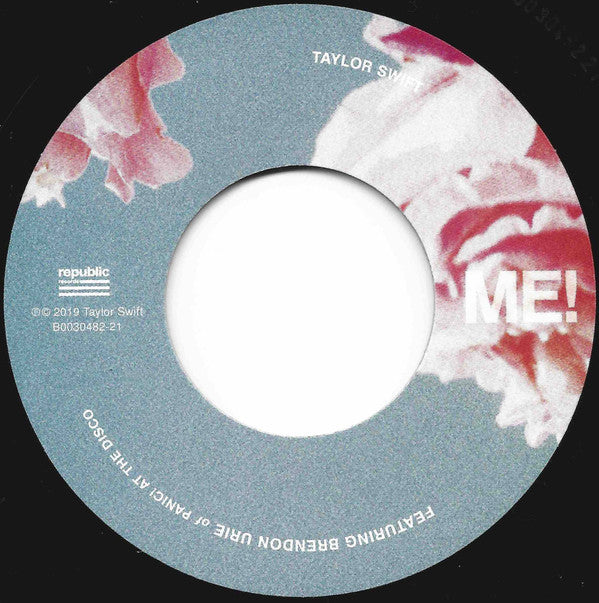 Taylor Swift Featuring Brendon Urie : Me! (7", Single, Ltd)