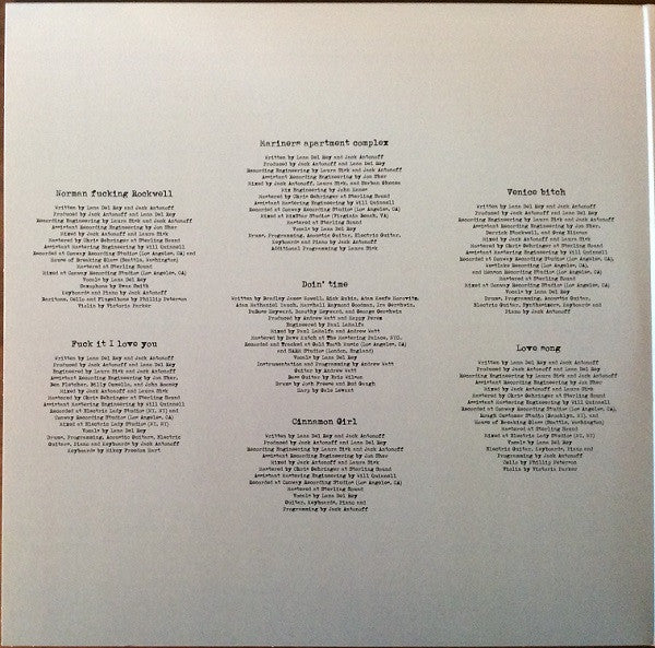 Lana Del Rey : NFR! (2xLP, Album, Ltd, Blu)