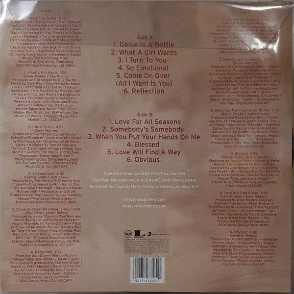 Christina Aguilera : Christina Aguilera (LP, Album, Ltd, Pic, RE, RM)
