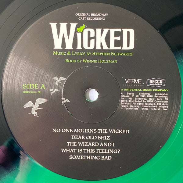 Stephen Schwartz : Wicked (Original Broadway Cast Recording) (2xLP, Album, Ltd, RE, S/Edition, Gre)