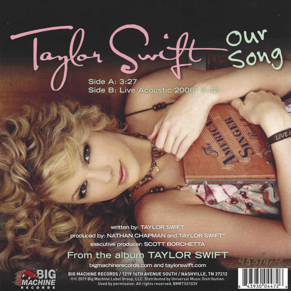 Taylor Swift : Our Song (7", Single, Ltd, Num, Lav)