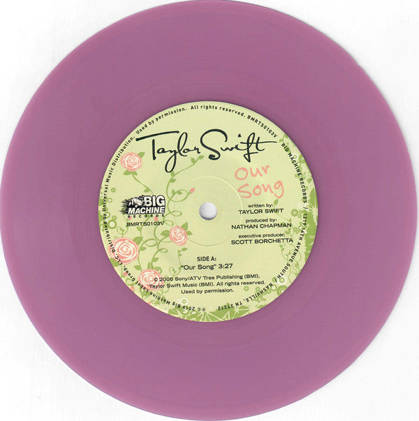 Taylor Swift : Our Song (7", Single, Ltd, Num, Lav)