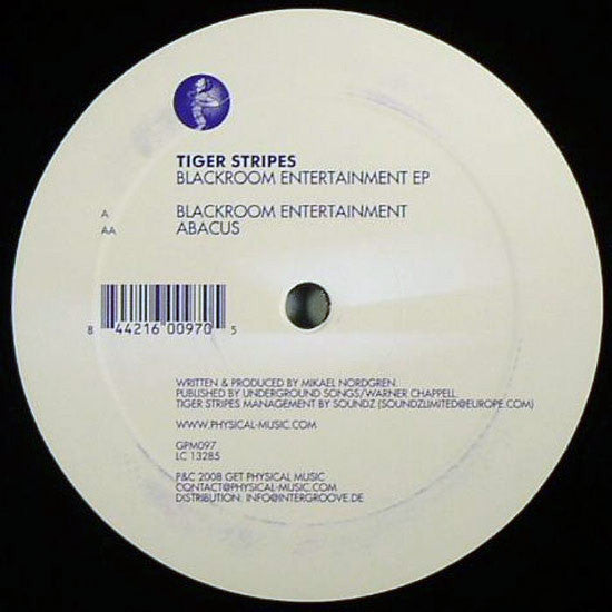 Tiger Stripes : Blackroom Entertainment EP (12", EP)