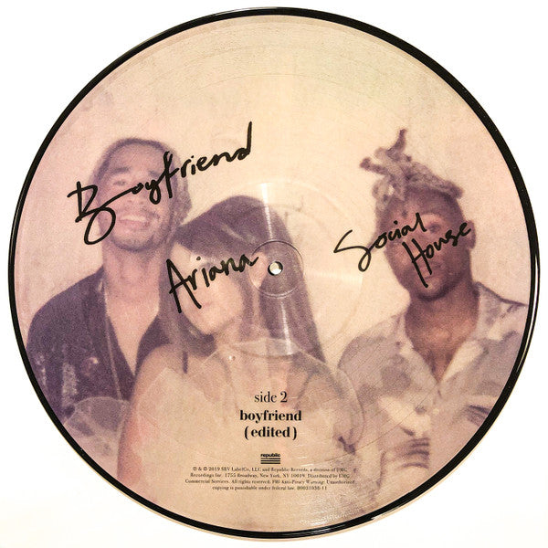Ariana Grande & Social House : Boyfriend (12", Single, Ltd, Pic)