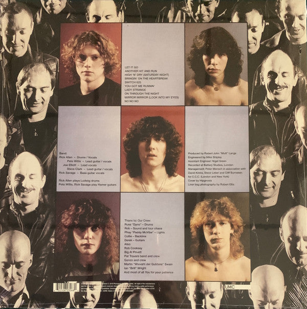 Def Leppard : High 'N' Dry (LP, Album, RE, RP)