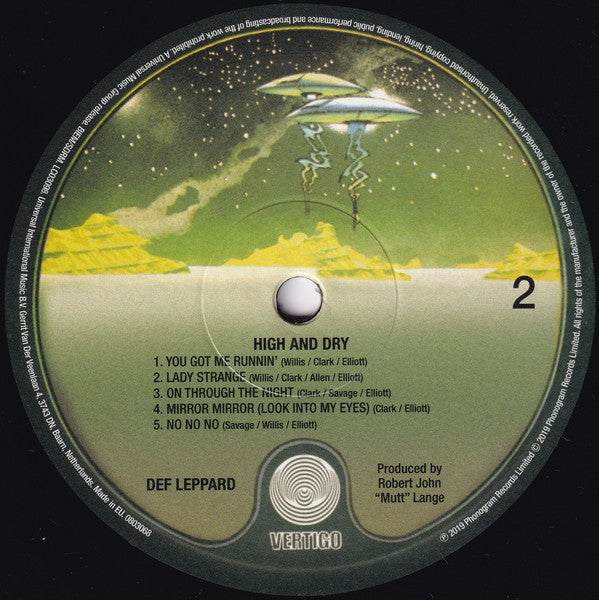 Def Leppard : High 'N' Dry (LP, Album, RE, RP)